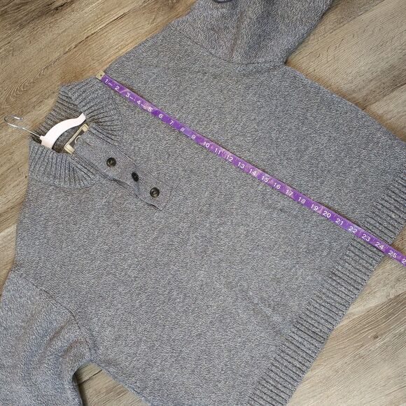Men's XXL Sweater Wool Acrylic Blend CALAMAR Urban Class Pullover Grey Mockneck - Picture 4 of 7